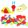 Lewo Bloques de madera Montessori Tangrams