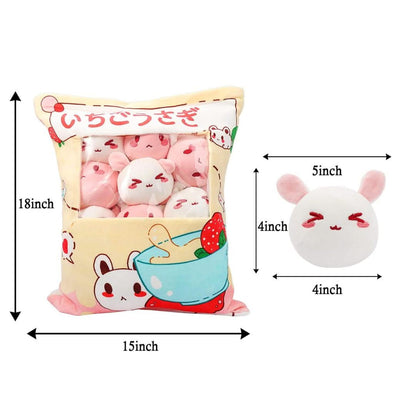 Almohada de felpa, muñeca de juguete extraíble