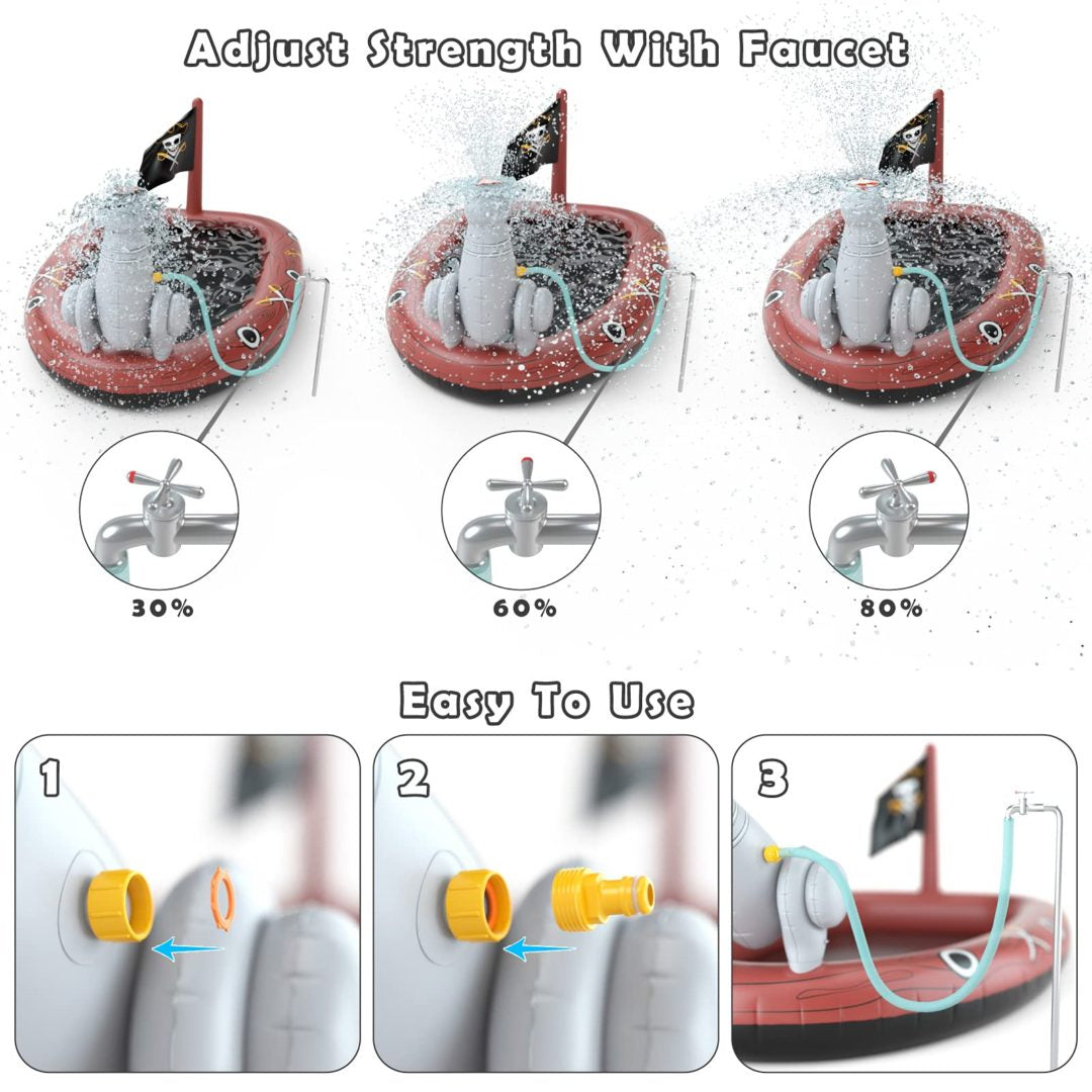 Jasonwell Aspersor inflable para piscina para niños