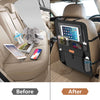 SMART ELF Organizador de asiento trasero de automóvil con soporte para iPad + 6 bolsillos