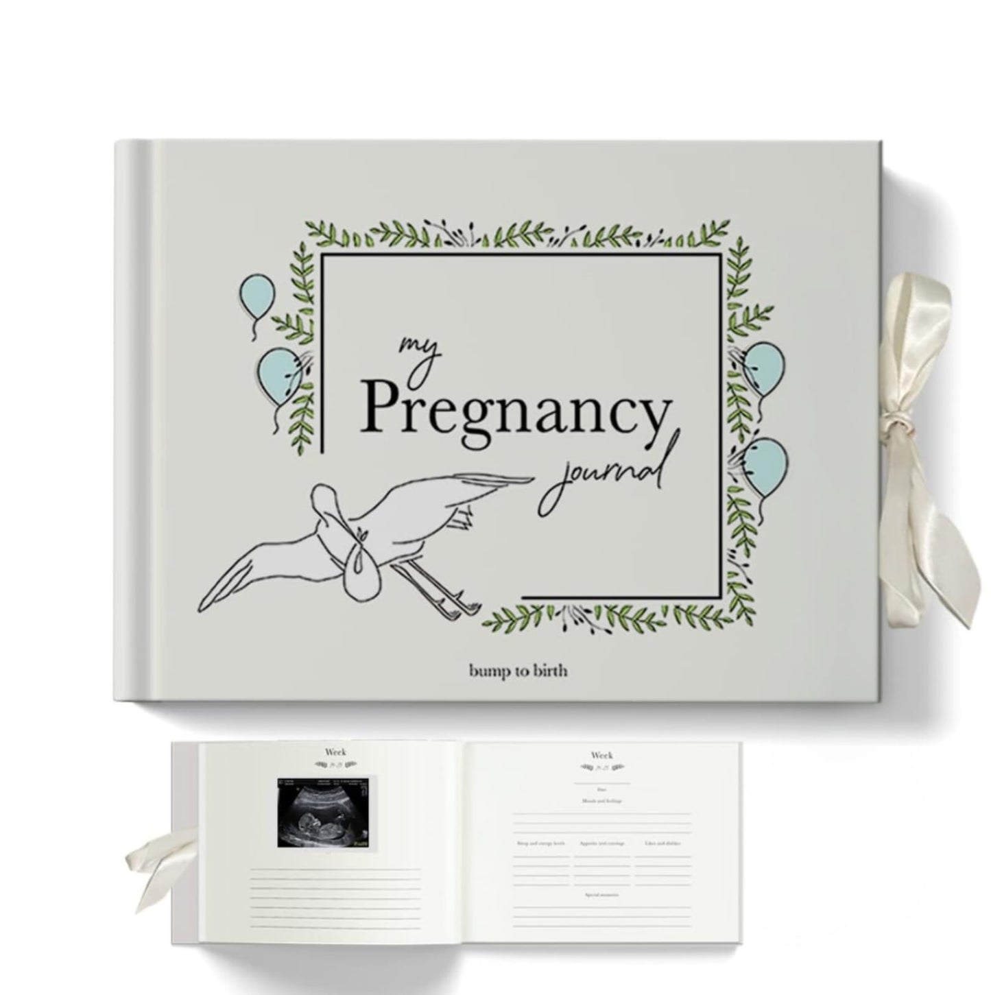 Diario de embarazo, diario de bebé para mamá