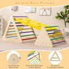 Juguete de escalada para niños pequeños, 3 piezas Montessori triángulo de madera escalador con 2 escaleras triangulares y rampa