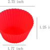 Tazas de silicona para cupcakes, paquete de 24