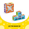 Juego de construcción de 4 cubos magnéticos para niños a partir de 1.5 años