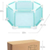 Corral para bebé hexagonal turquesa