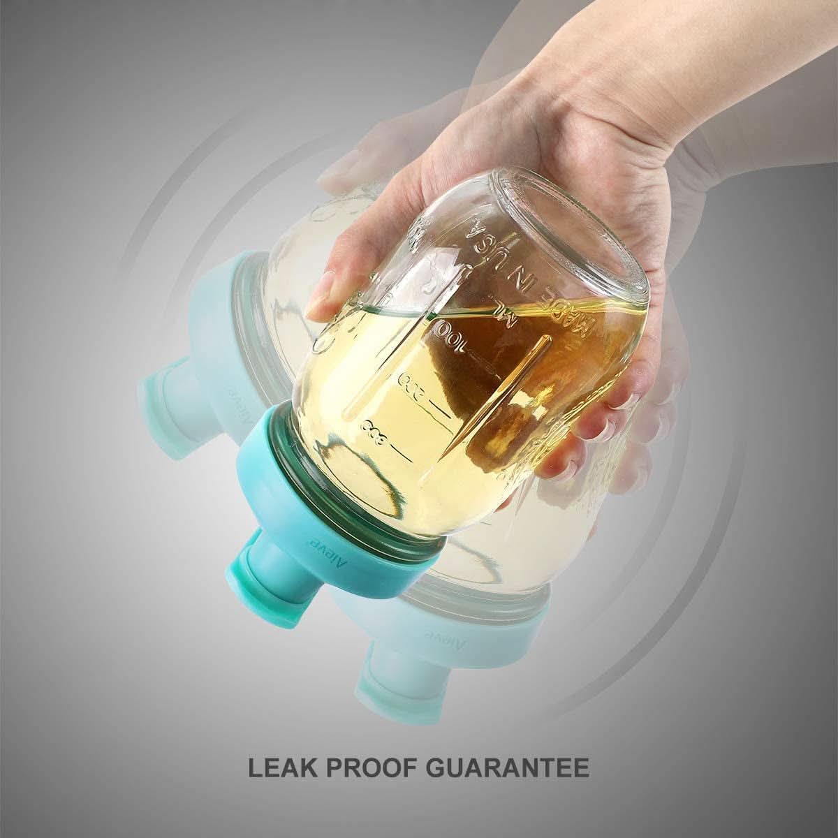 Mason Jar Lids, 6 Pack Reusable Regular Mouth Canning Lids