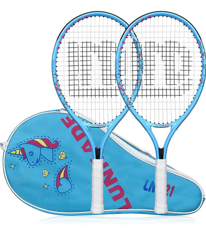 LUNNADE Raqueta de tenis de unicornio para niños jóvenes