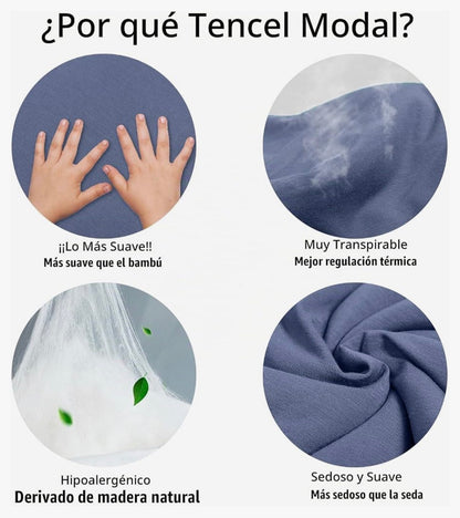 BubblePanda Saco de dormir modal para niños pequeños con pies 1,0 tog,1-2 años