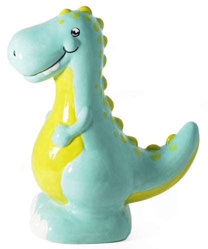 Hapinest Alcancía de dinosaurio de cerámica para niños, T-Rex
