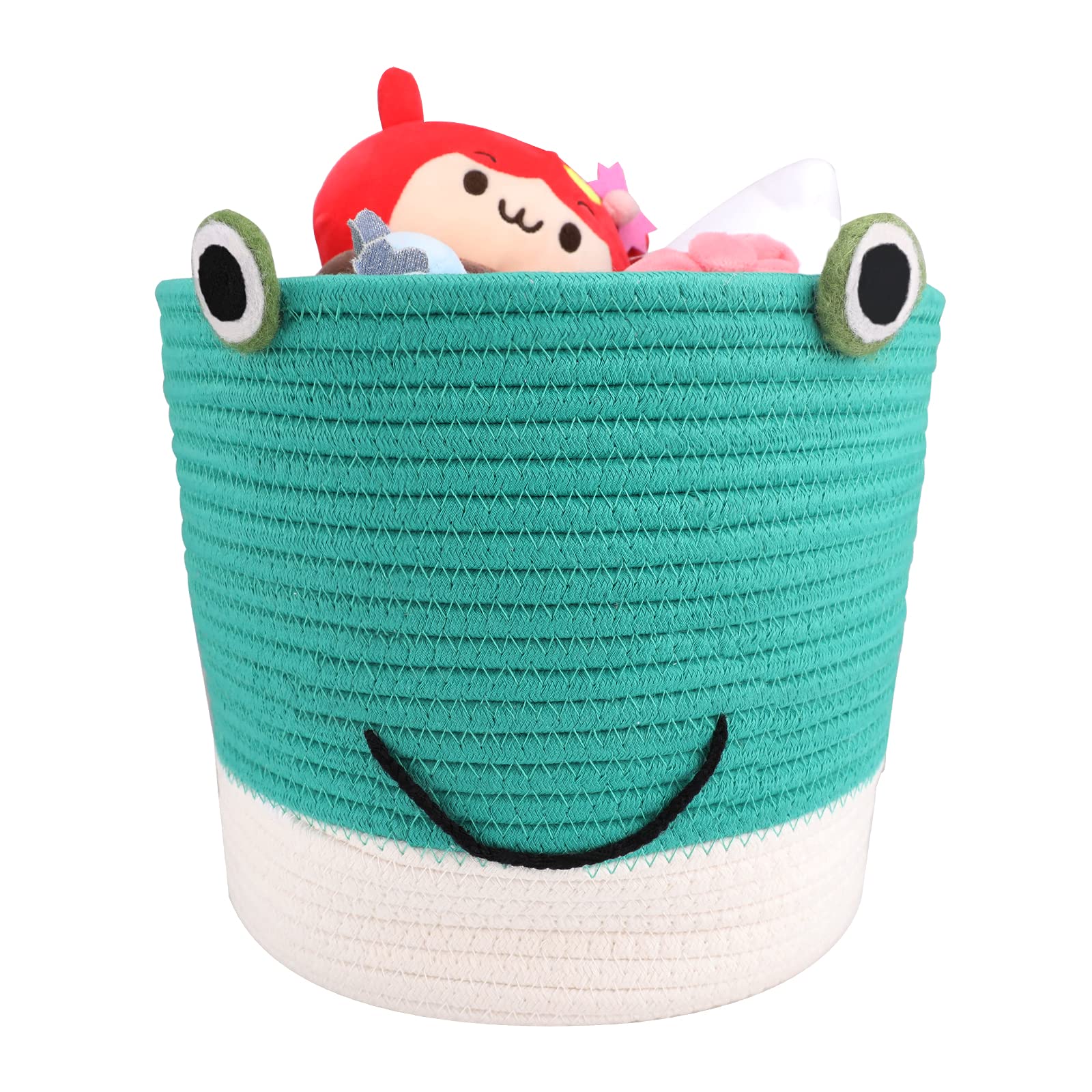 LONTAN - Cesta plegable de cuerda de algodón rana