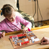 GHOOI Tablero de actividades Montessori de madera para niños