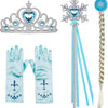 BanKids Princess Crown - Guantes y peluca mágicos para disfraz de princesa