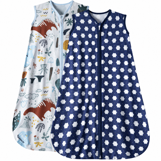 GUNTAIL Saco de dormir para bebé de 0 a 6 meses, paquete de 3 mantas para bebé, 100% algodón