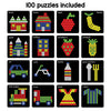 Juega Panda Magnetic Puzzles: Círculos con 250 imanes de colores