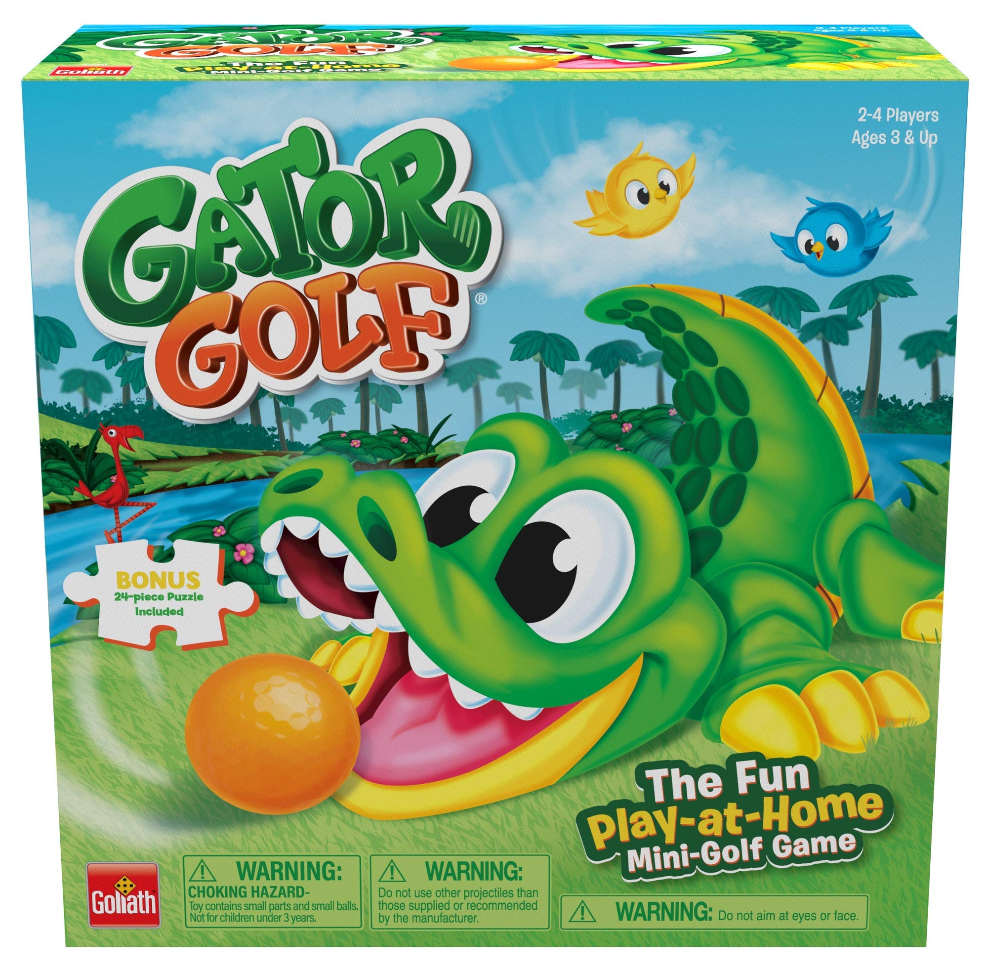 Golf de caimán - juego de puntuación: introduce la bola en la boca del caimán