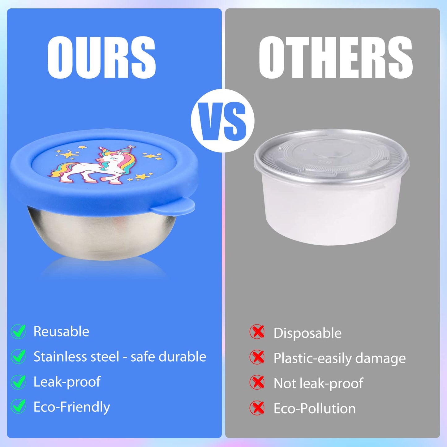 KOUARA Recipientes de aderezo para ensaladas