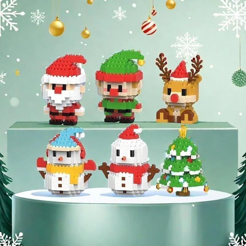 Christmas Santa Building Blocks Set de 4