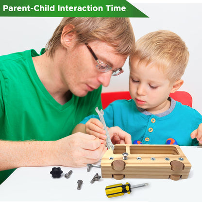 Montessori - Tablero de destornilladores para niños