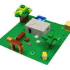 Mako toys- Placas base de construcción: placas base compatibles (6 piezas de 10" x 10") en azul, verde y gris