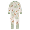 Burt's bees baby- Pijama con pies navideña, talla 3-6 meses