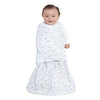 HALO - SleepSack Swaddle 100% algodón, Oveja color aguamarina pálido, tamaño NB 0-3 meses