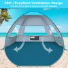 COMMOUDS tienda de playa UPF 50+ para 3-4 personas