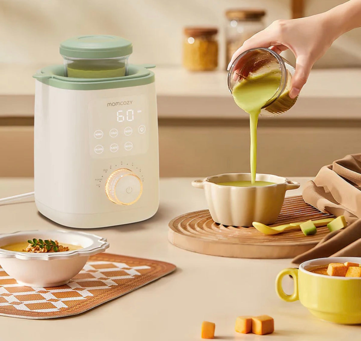Calentador de biberones Momcozy para leche materna, alimentos