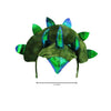 Juego de accesorios para disfraz de dinosaurio Triceratops Dino, juego de cola de diadema