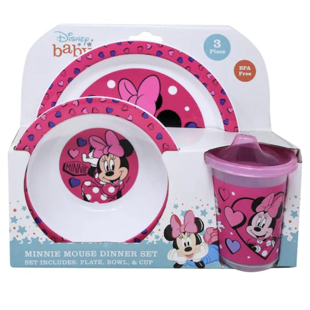 Set platos y beberito Disney