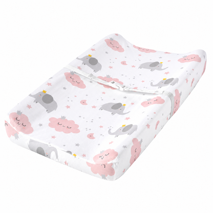 Funda para cambiador TILLYOU en suave material tipo jersey, para cambiadores de 32–34 × 16 pulgadas
