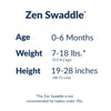 Nested Bean Zen - Manta con peso suave | Bebé: 0-6 meses