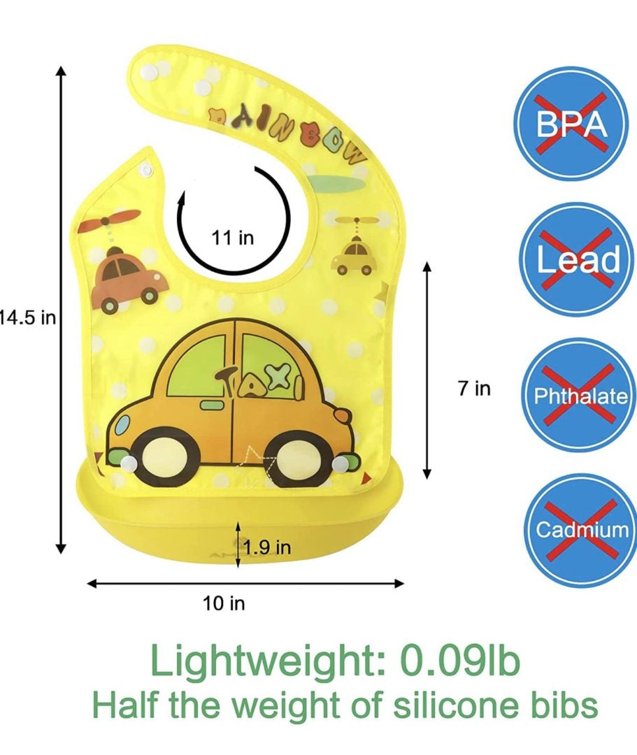 Amplim Babero de alimentación para bebés