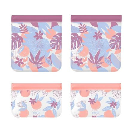 Ello 4pk Reusable Food Storage Bags