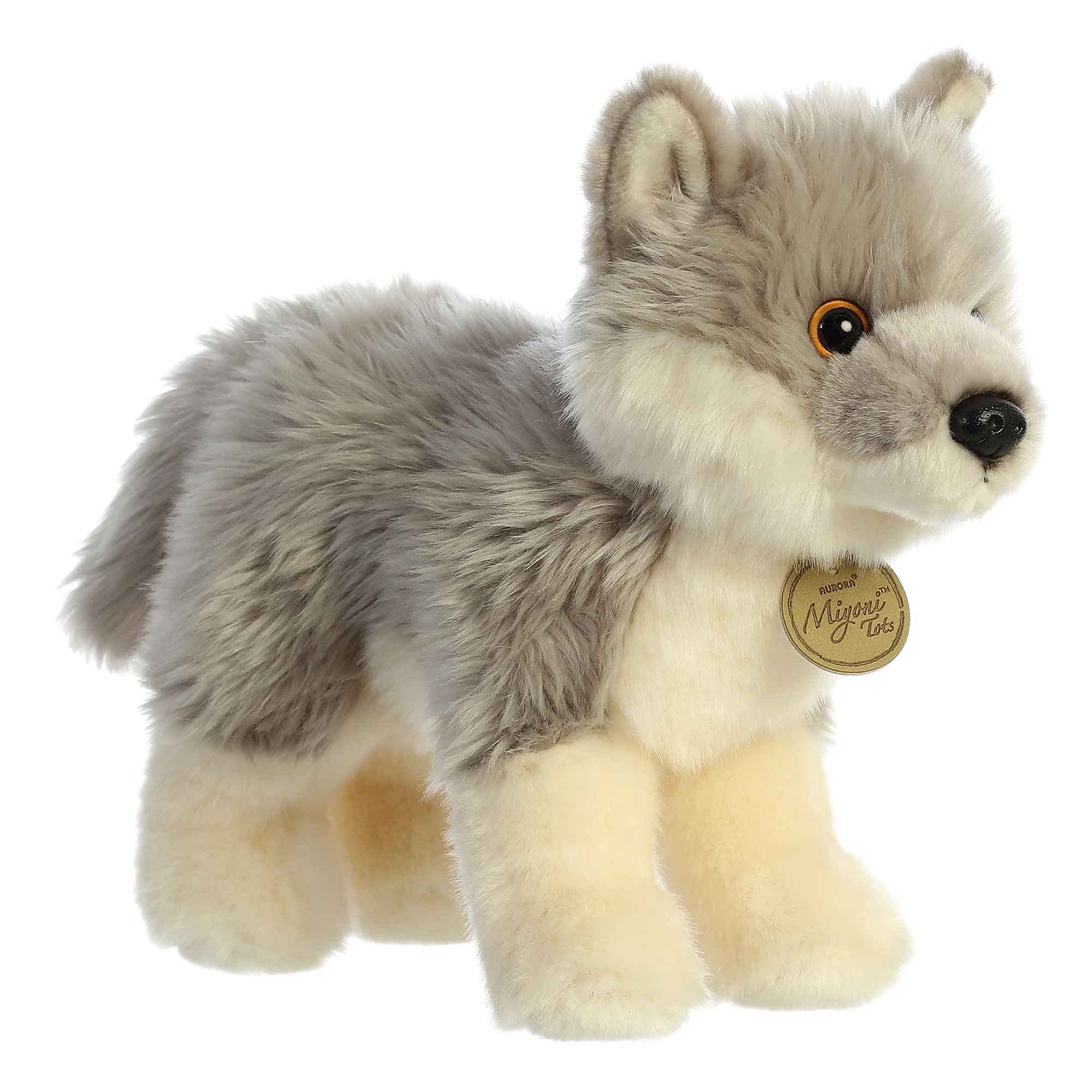 Aurora® - Adorable cachorro de lobo de peluche Miyoni®