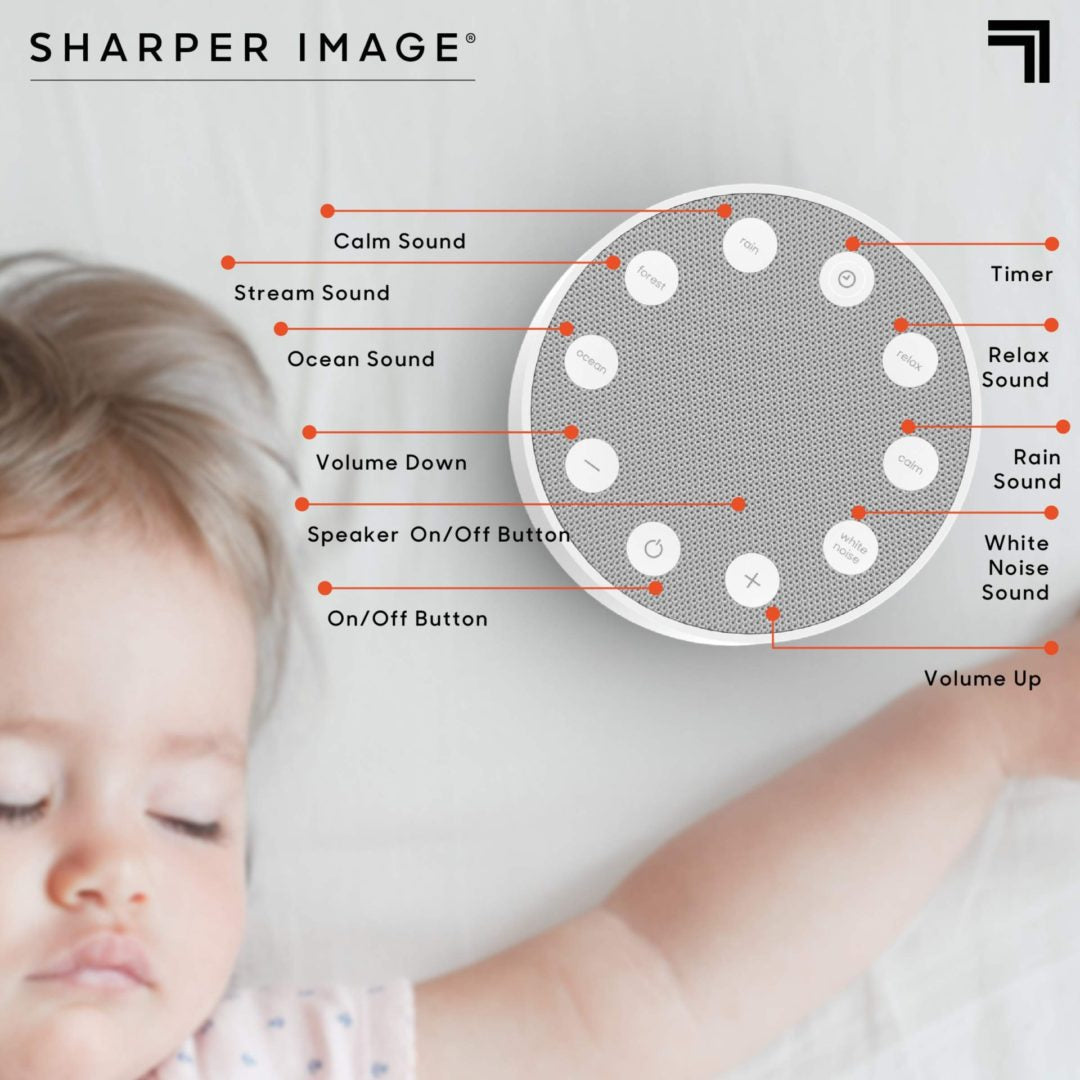 SHARPER IMAGE Máquina de ruido blanco para terapia del sueño