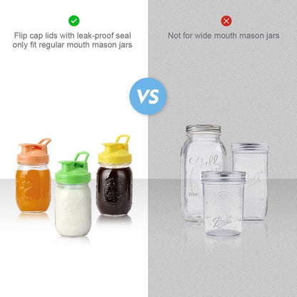 Mason Jar Lids, 6 Pack Reusable Regular Mouth Canning Lids