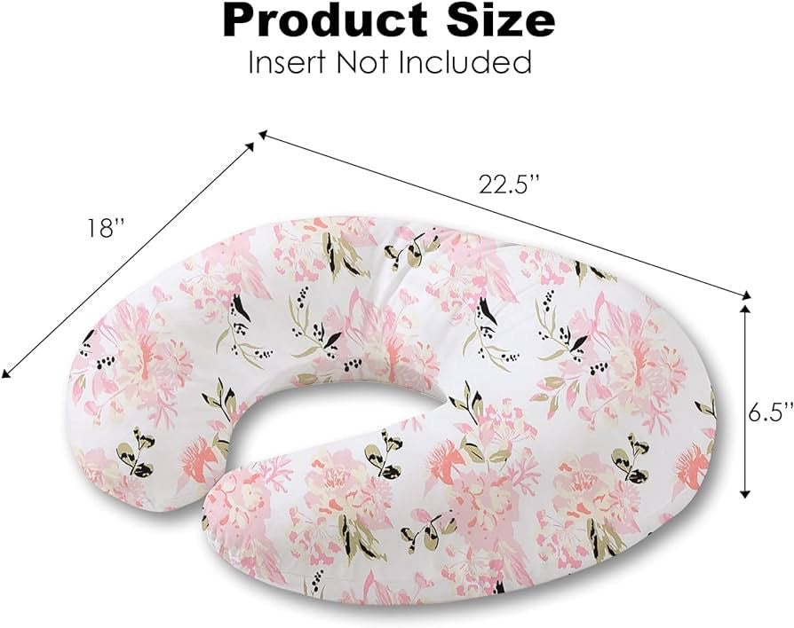 Almohada de lactancia flores