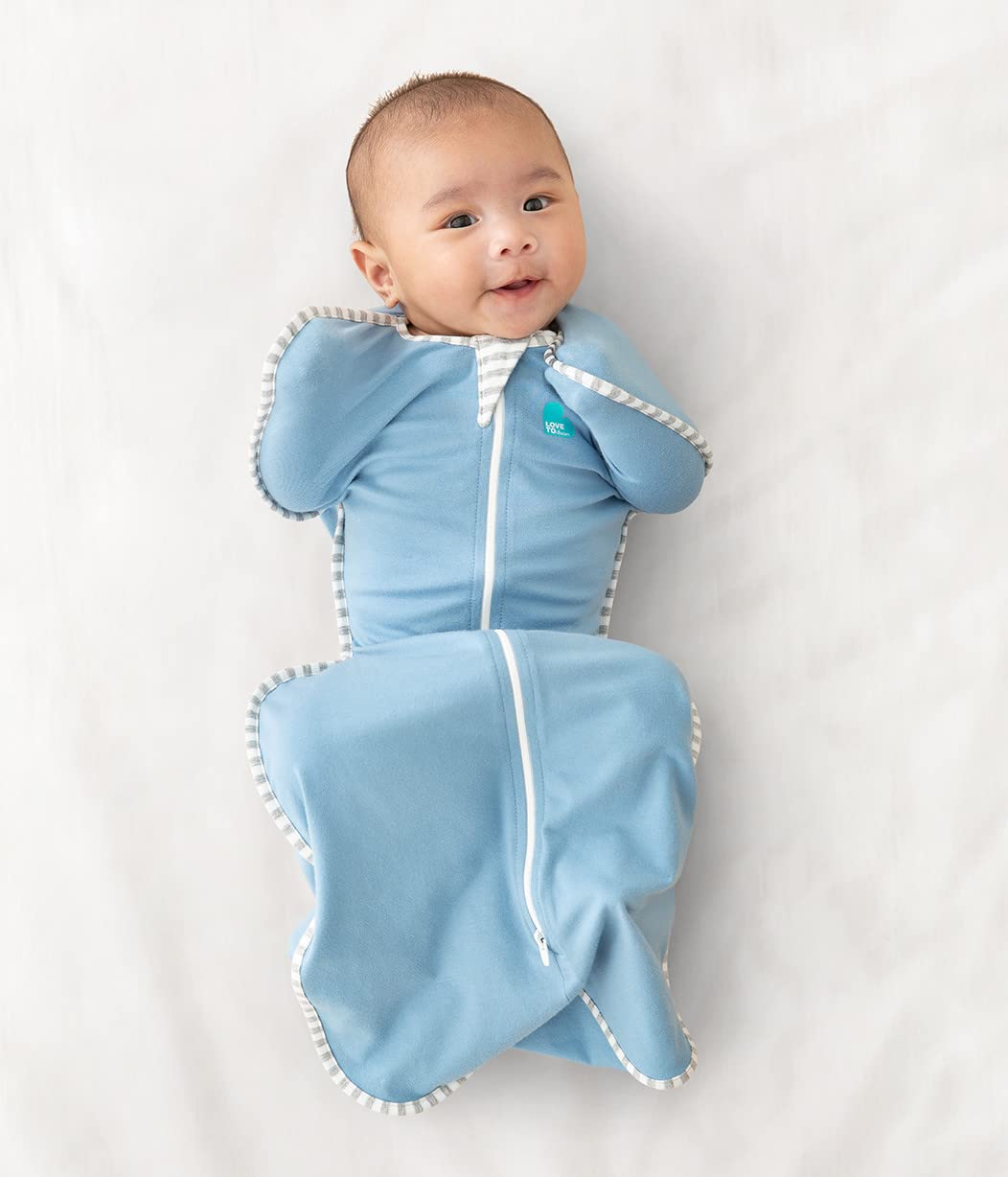 Love to Dream - Manta envolvente Swaddle UP 1.0 TOG, 1-3 meses celeste