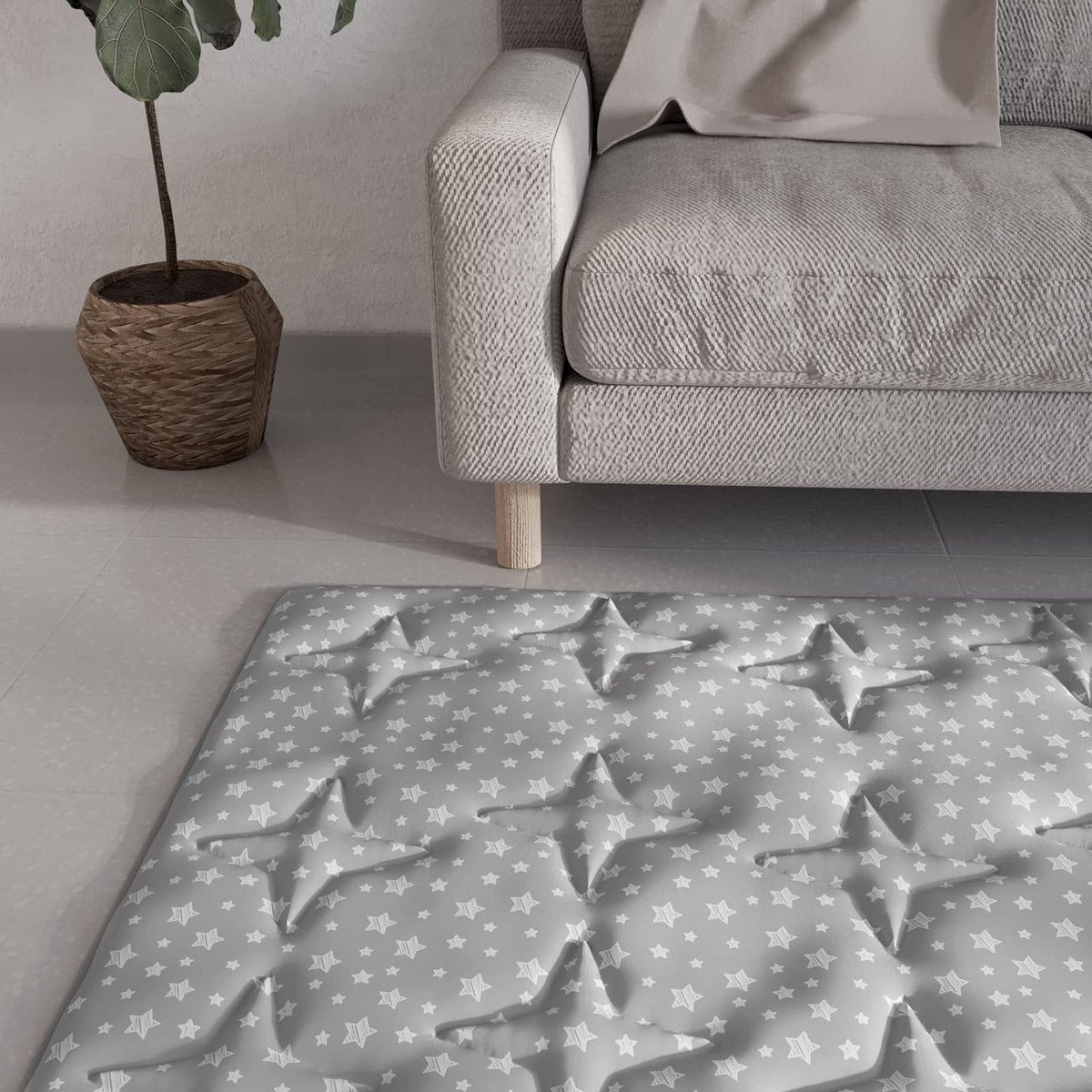 Alfombra de juegos rectangular Moonsea para tiendas de campaña infantiles