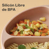 Plato con divisiones de silicón (Incluye tapa plástica)
