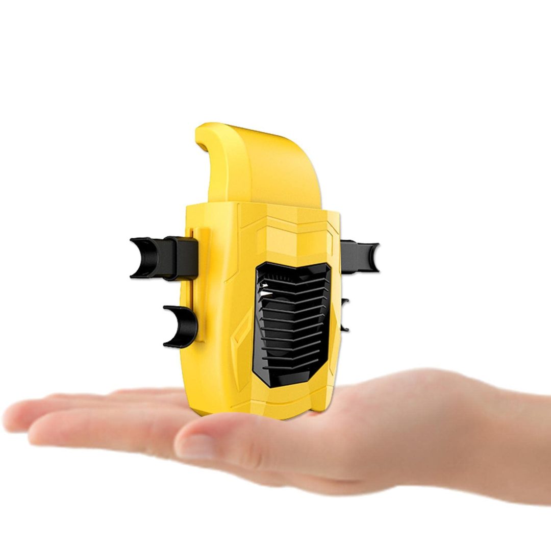 Automobile- Miniventilador para asiento de carro, amarillo