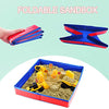 Kenlaimi Play Construction Sand Kit - Arena de 3 libras con 3 camiones de construcción grandes