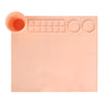 LUTER- Alfombrilla de silicona para pintar para manualidades, 16.5 x 14.6 pulgadas