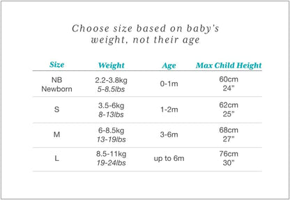Love to Dream- Manta envolvente celeste claro, Talla 1-3 meses de 1.0 TOG