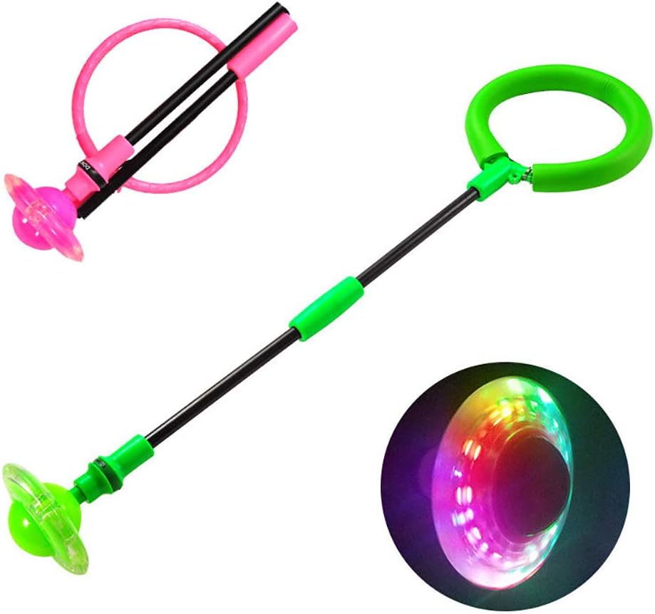 Yongnkids- Anillo de salto luminoso para niños, 2 pack