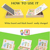 ODDODDY- Juguetes educativos de madera para niños, tabla de dibujo magnética, rompecabezas juegos de aprendizaje para niños