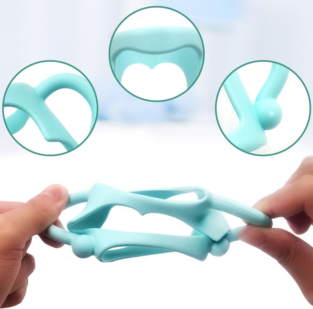 3 asas para biberones, compatibles con el biberón estrecho del Dr. Brown, silicona suave sin BPA, rosa, azul, naranja