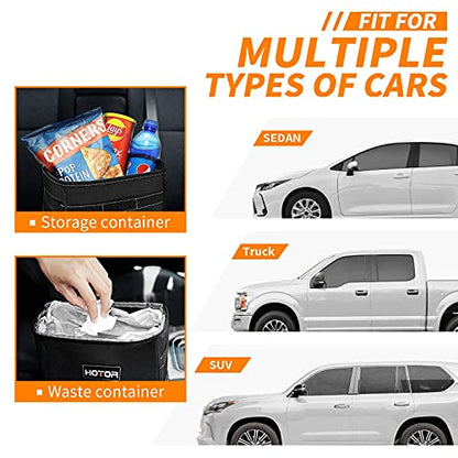 HOTOR - Organizador de auto con tapa y bolsillos