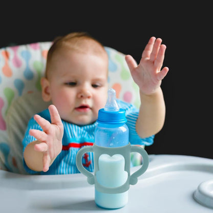 3 asas para biberones, compatibles con el biberón estrecho del Dr. Brown, silicona suave sin BPA, rosa, azul, naranja