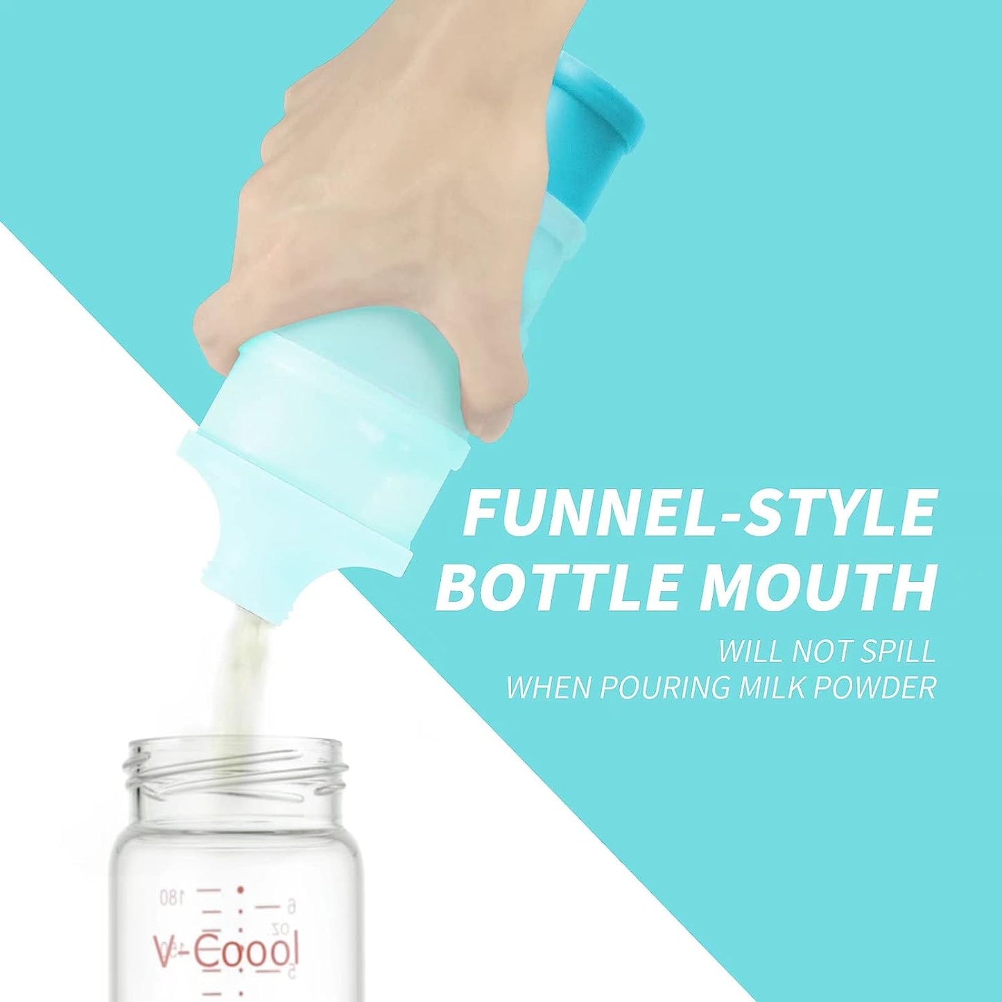 Dispensador de fórmula para bebé, azul